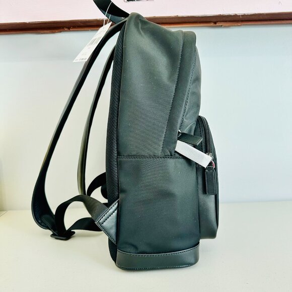 MICHAEL KORS EVERETT BLACK NYLON FRONT POCKET BACKPACK LARGE UNISEX $199 main image 6